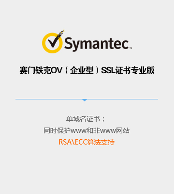 赛门铁克  OV（企业型）SSL证书专业版